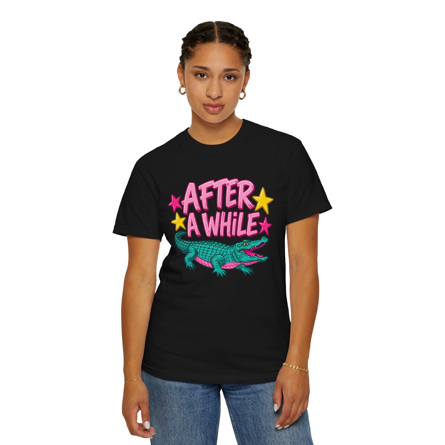 After A While Alligator T-Shirt — Retro Cartoon Gator Graphic Tee