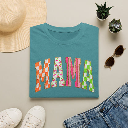 Mama Floral Patchwork T-Shirt
