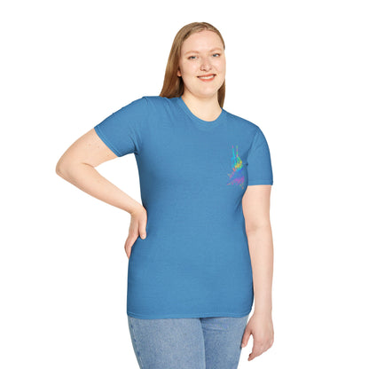 T-Shirt — 'On My Husband's Last Nerve' Rainbow Skeleton Graphic Tee