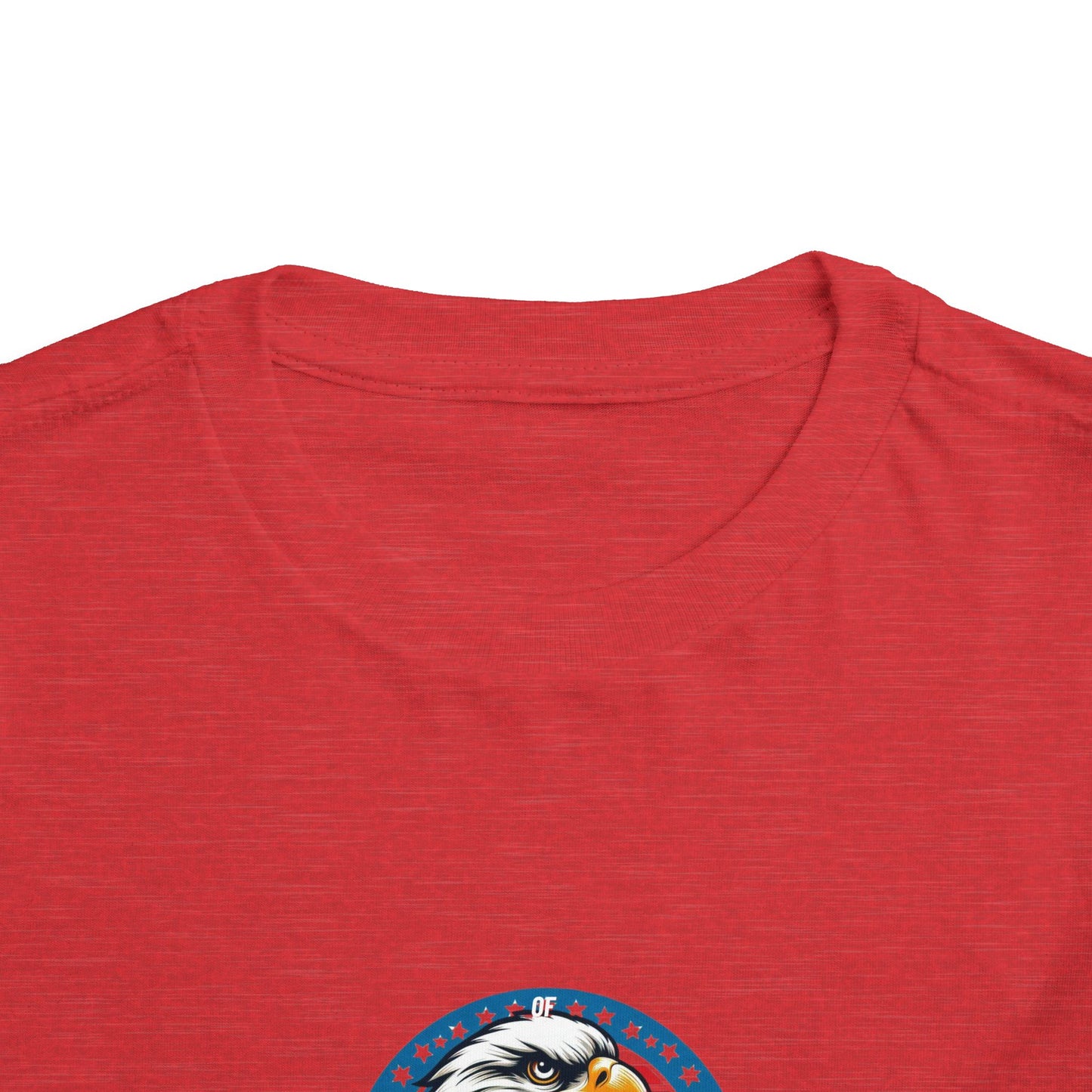 Toddler Tee — Patriotic Bald Eagle USA Flag Graphic