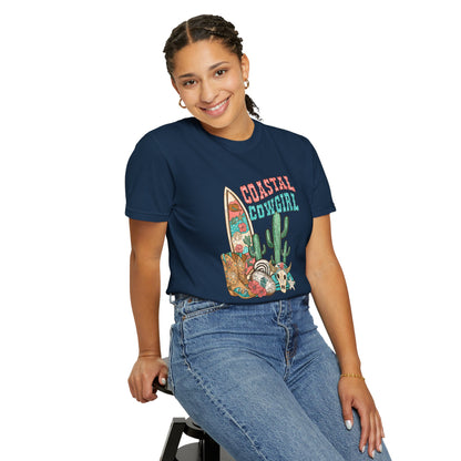 Coastal Cowgirl T-Shirt — Vintage Surf & Cactus Beach Graphic