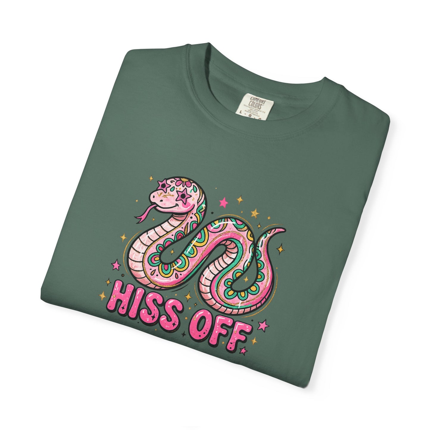 Snake "Hiss Off" Graphic T-Shirt — Retro Cute Reptile Tee