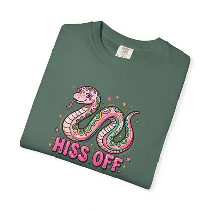 Snake "Hiss Off" Graphic T-Shirt — Retro Cute Reptile Tee