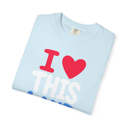 I  LAND Graphic T-Shirt – Cute Red Heart Travel Tee