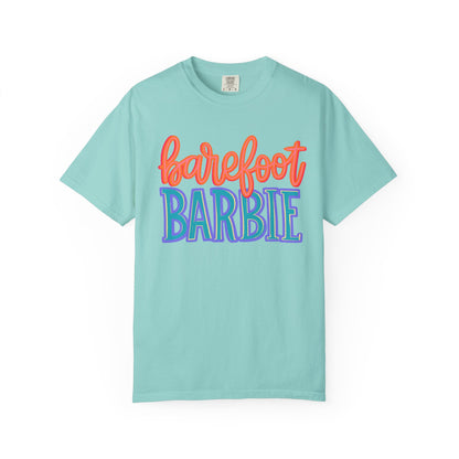 Barefoot Barbie T-Shirt — Retro Colorblock Graphic Tee