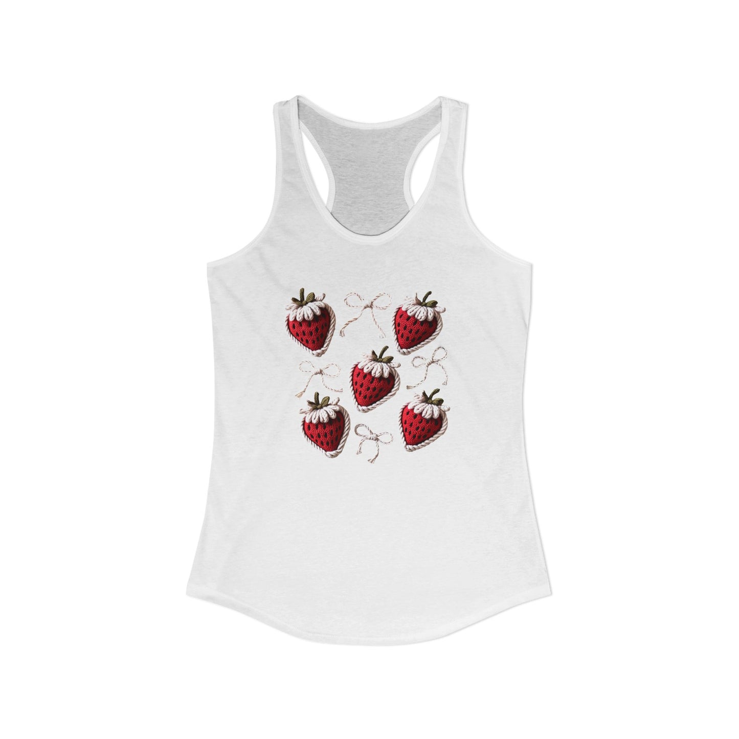 Strawberry yarn Racerback Tank