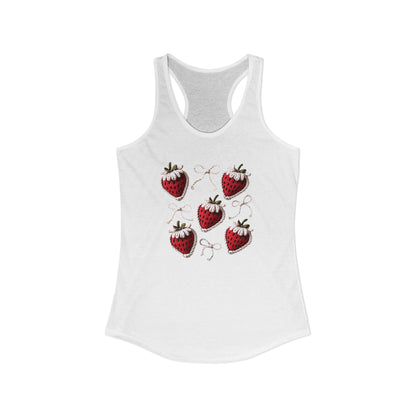 Strawberry yarn Racerback Tank