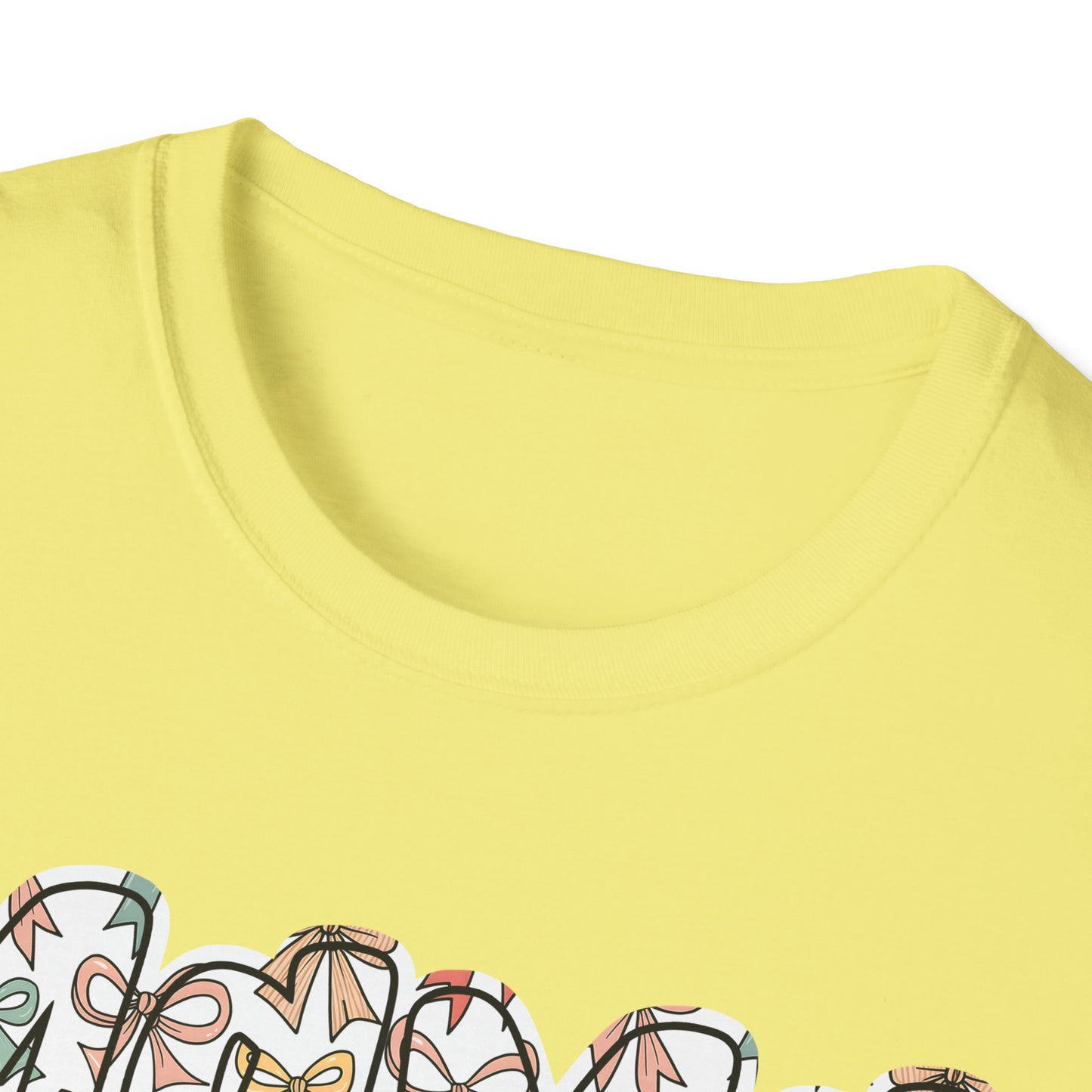 Mama Floral Typography T-Shirt — 'MAMA' Bow Graphic, Cute Mother's Day Gift