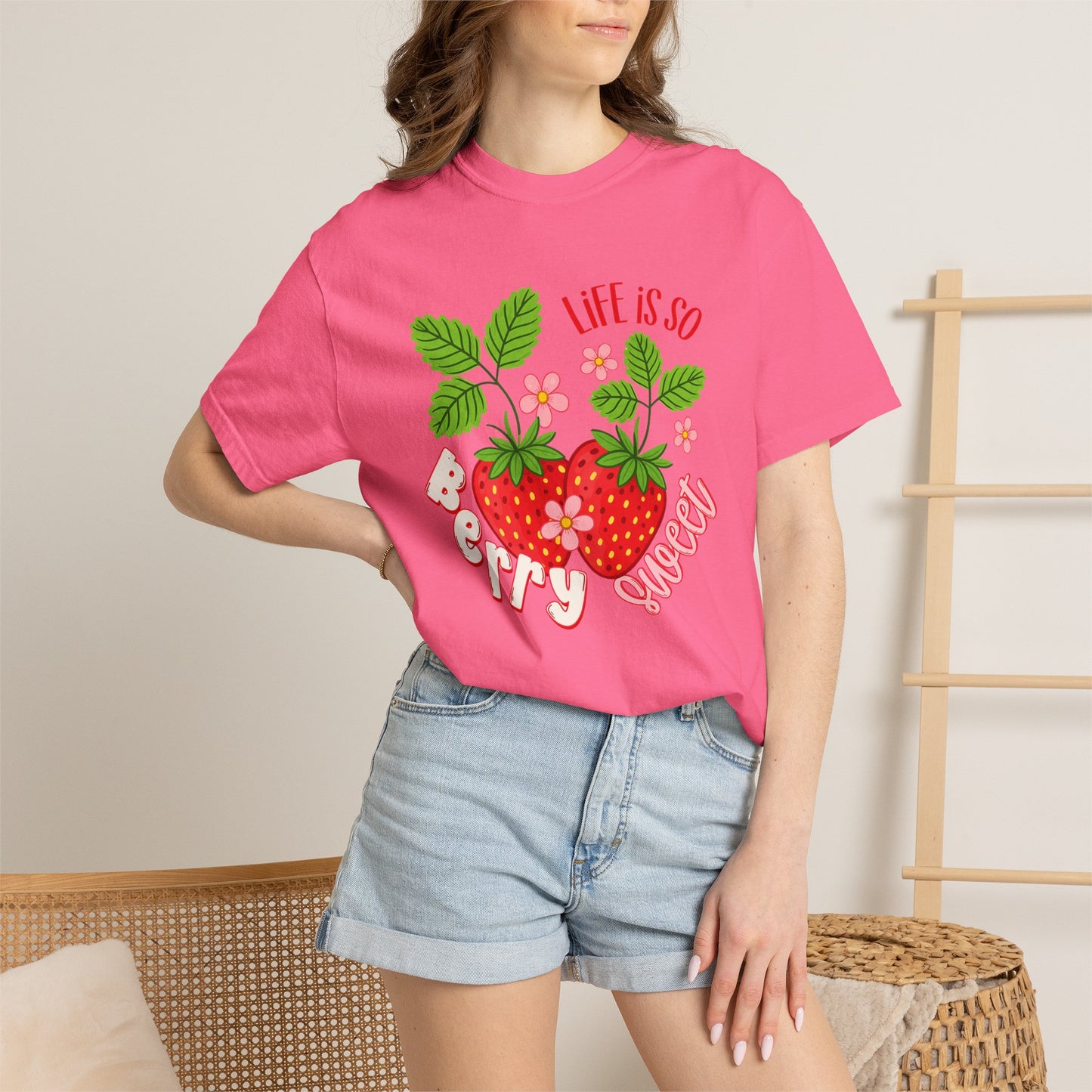 Life Is So Berry Sweet T-Shirt — Cute Strawberry Graphic Tee
