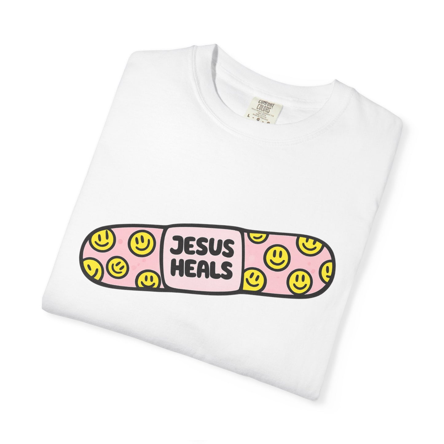Jesus Heals Bandage T-Shirt — Christian Faith Graphic Tee