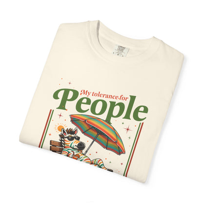 T-Shirt — "No Vibes For People" Relaxing Beach Lounger Graphic Tee