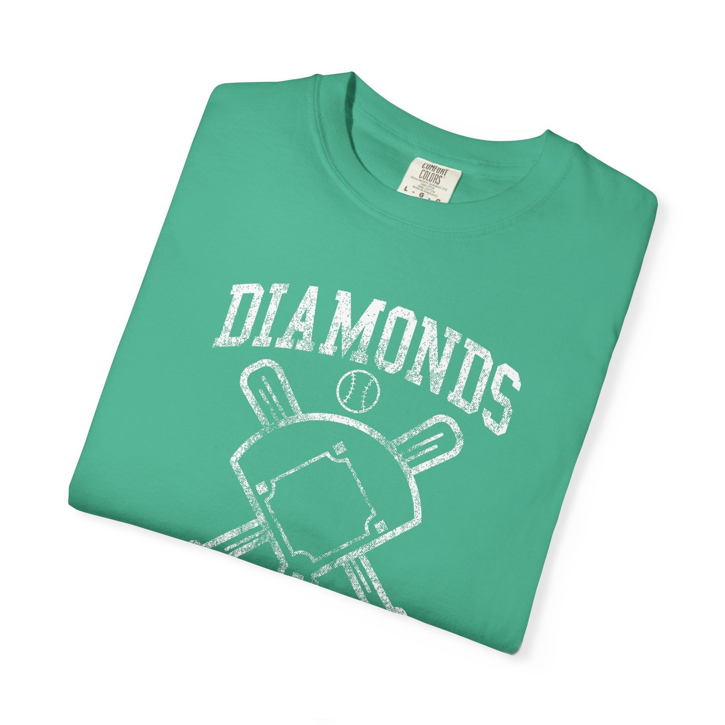 Baseball Diamonds Are A Girl's Best Friend T-Shirt – Women's Soft Vintage Baseball Tee