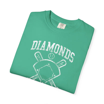 Baseball Diamonds Are A Girl's Best Friend T-Shirt – Women's Soft Vintage Baseball Tee