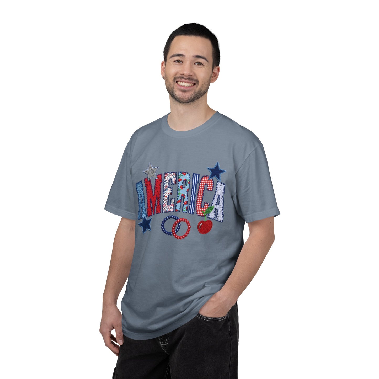 America Graphic T-Shirt — Patriotic Stars & Stripes Tee