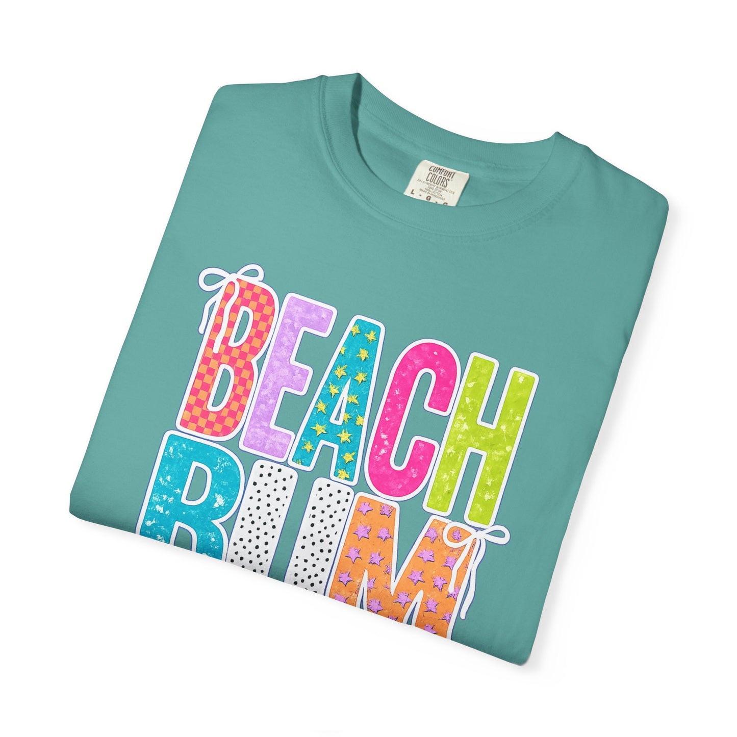 Beach Bum T-Shirt — Colorful Retro Lettering Summer Tee