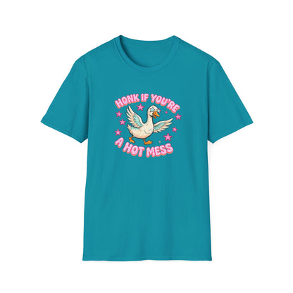 Honk If You’re A Hot Mess T-Shirt — Cute Vintage Dove Graphic Tee