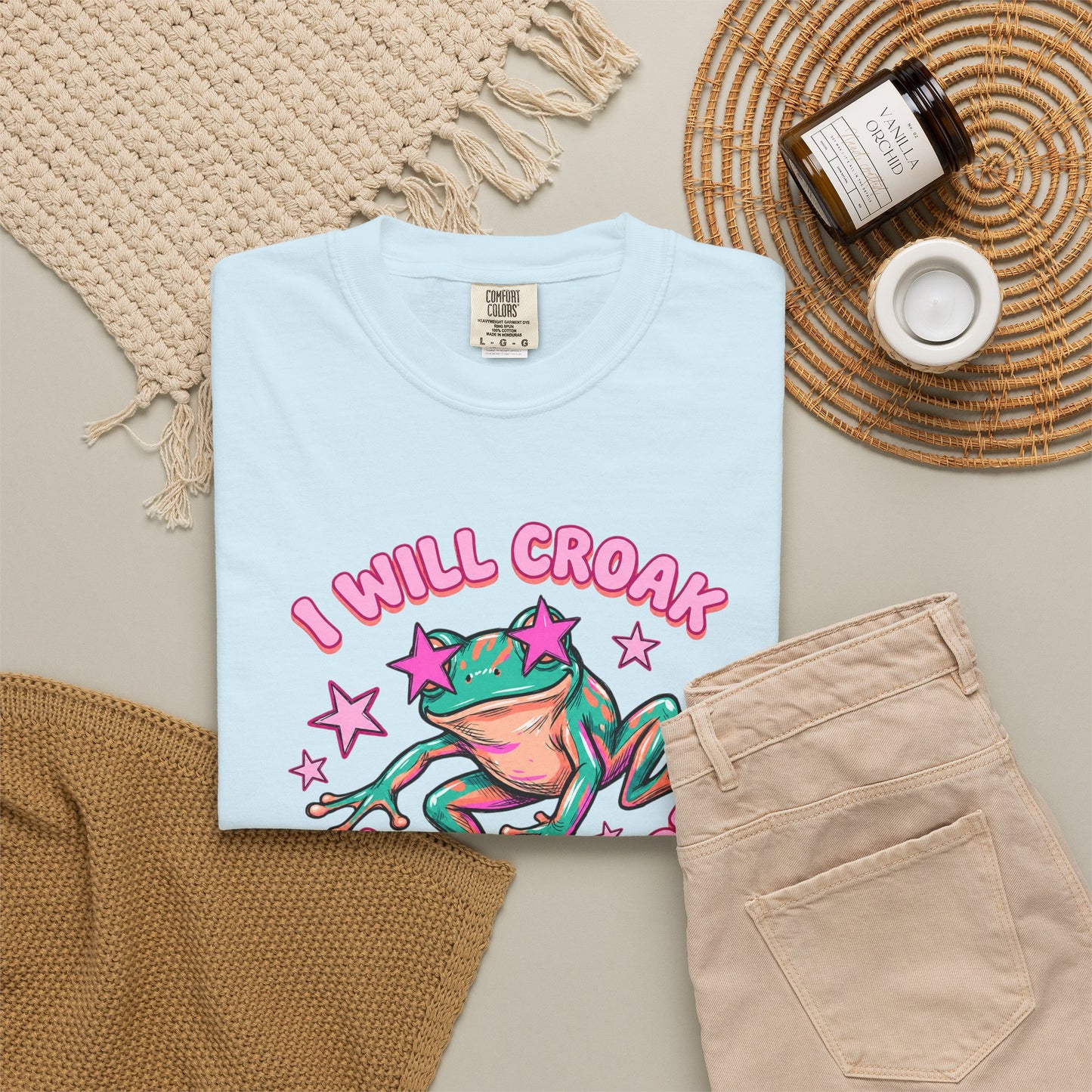 I Will Croak Before Care T-Shirt — Cute Froggy Graphic Tee