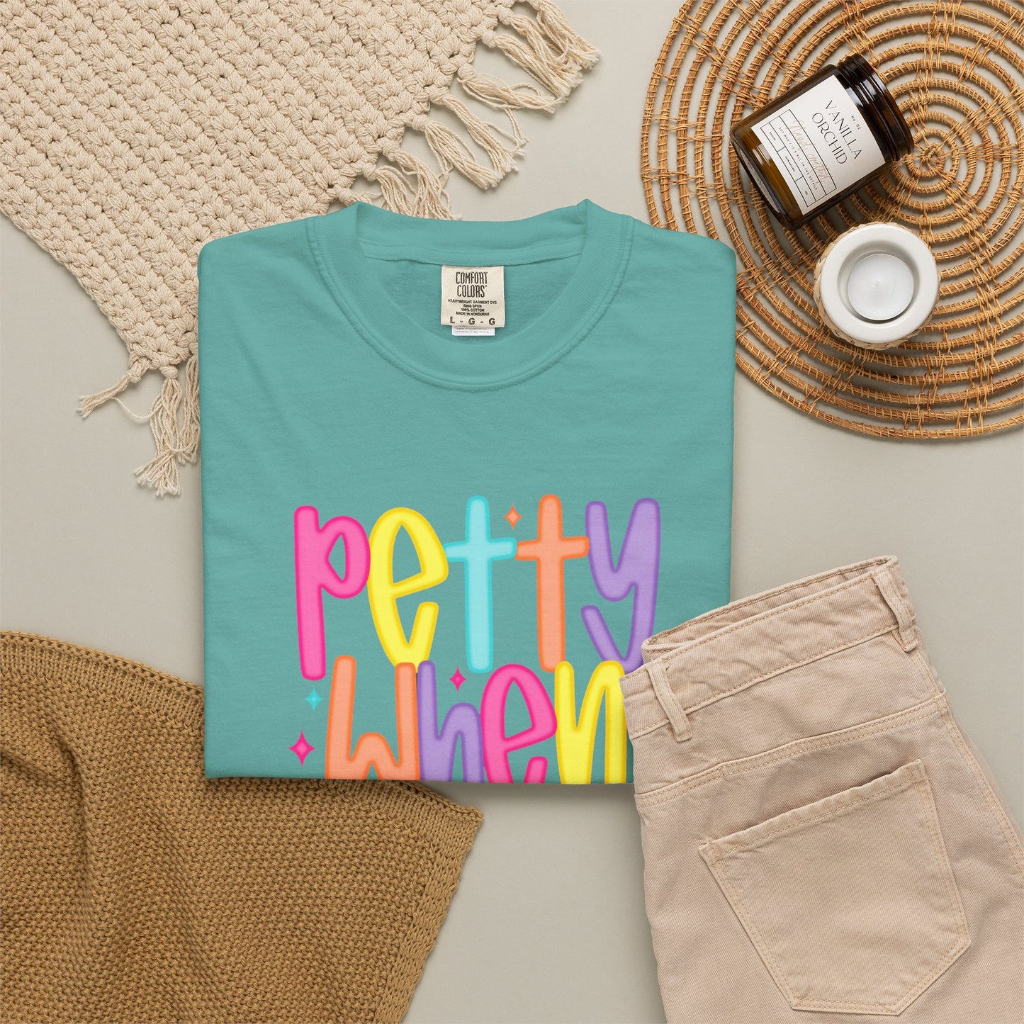 Pretty When Provoked Colorful Graphic T-Shirt