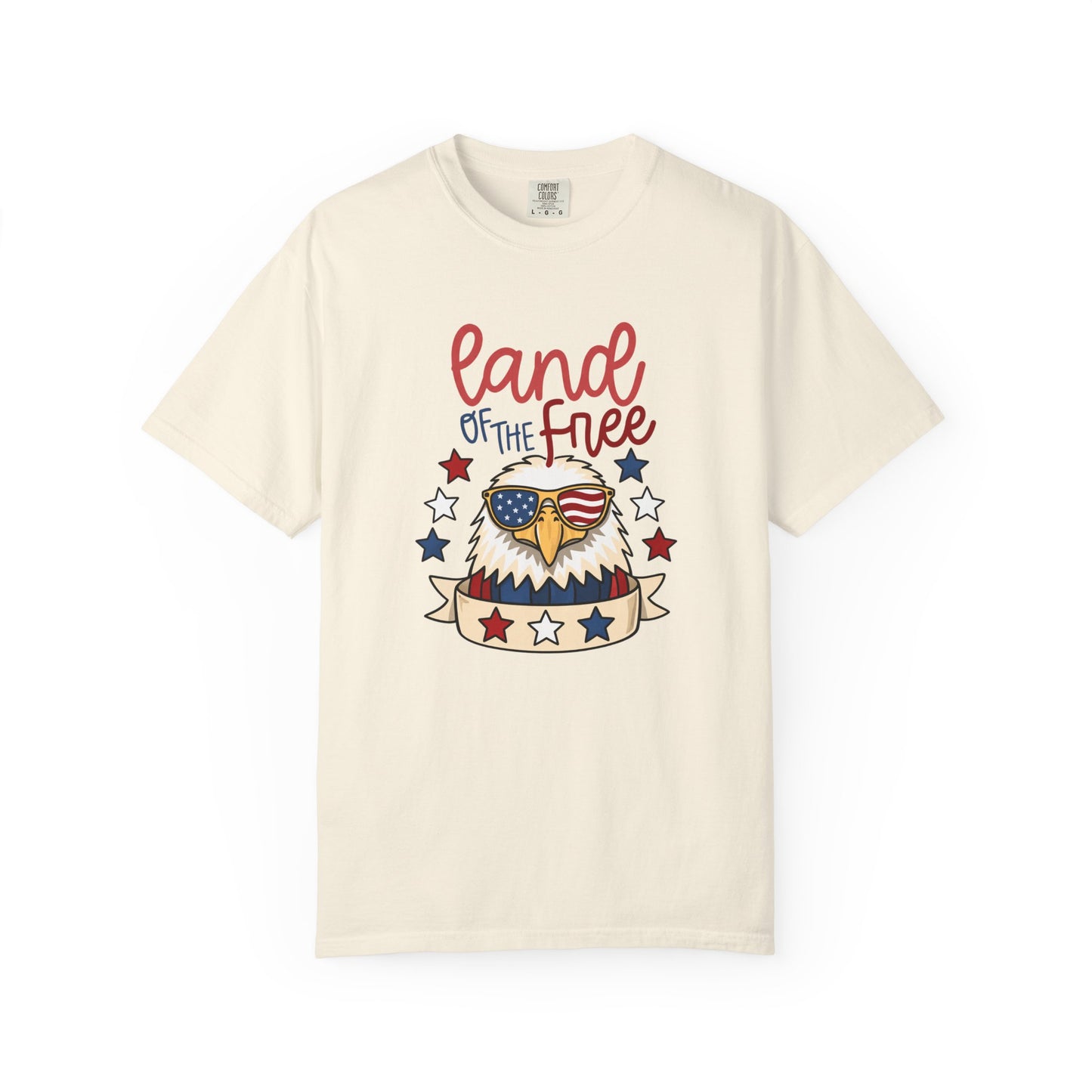 Land of the Free Eagle T-Shirt — Patriotic 4th of July American Flag Design