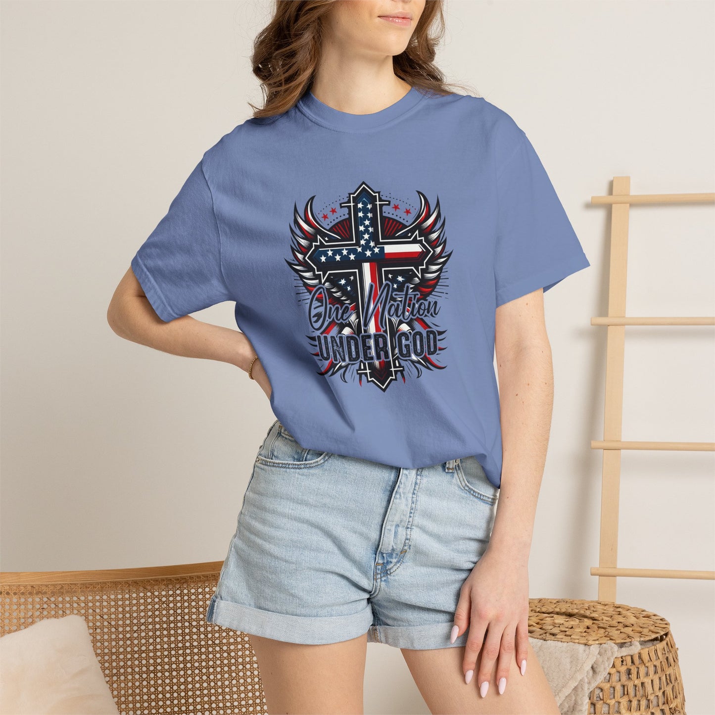 One Nation Under God Cross T-Shirt