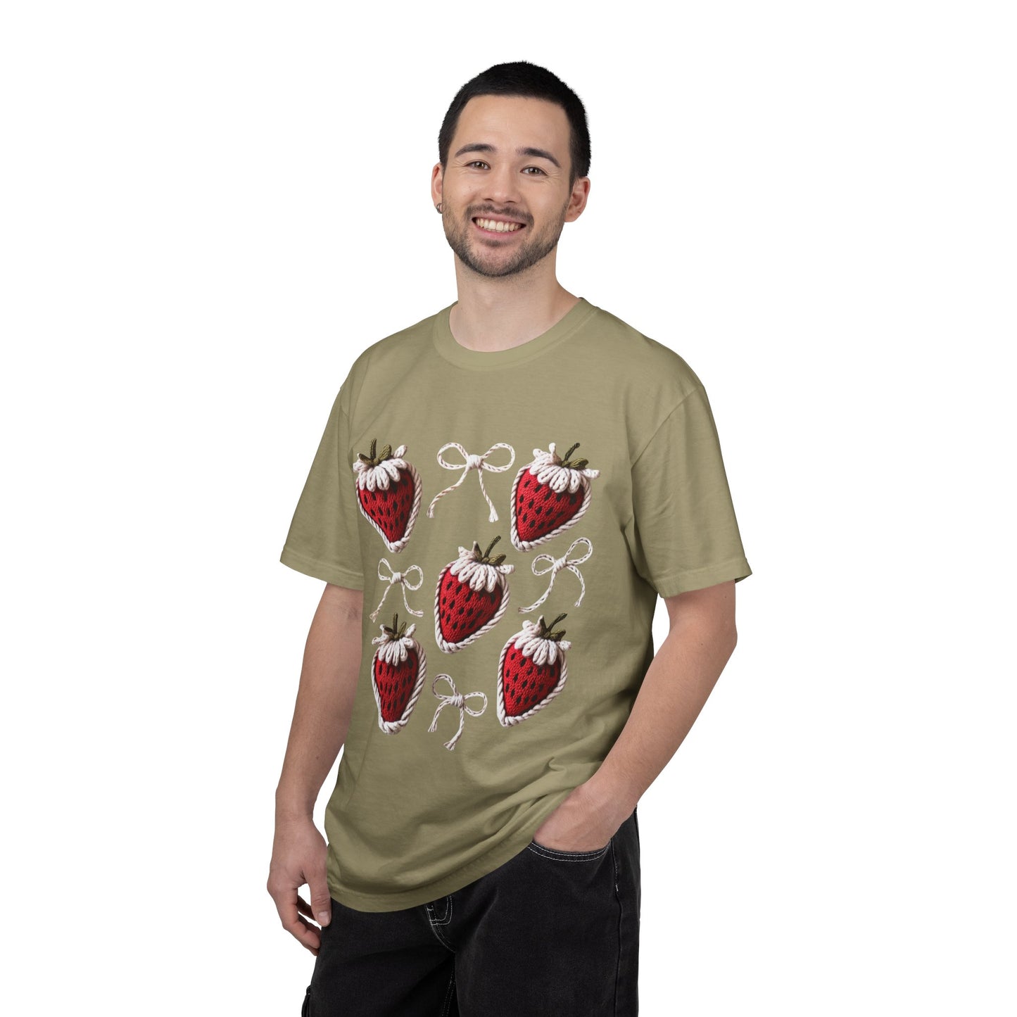 Crochet Strawberries and Bows T-shirt