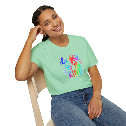 Daughter of the King Rainbow T-Shirt — Christian Faith Graphic Tee for Girls