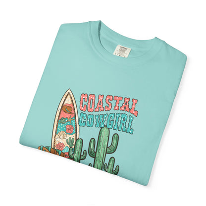 Coastal Cowgirl T-Shirt — Vintage Surf & Cactus Beach Graphic