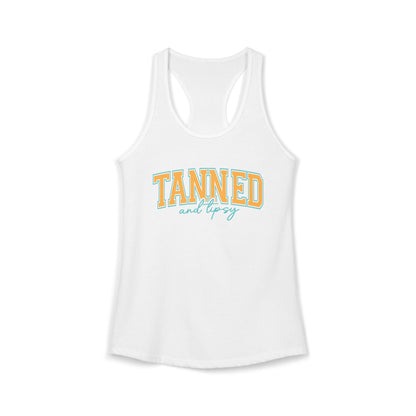 Tanned & Tipsy Racerback Tank