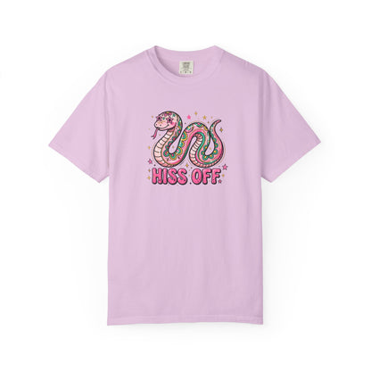 Snake "Hiss Off" Graphic T-Shirt — Retro Cute Reptile Tee