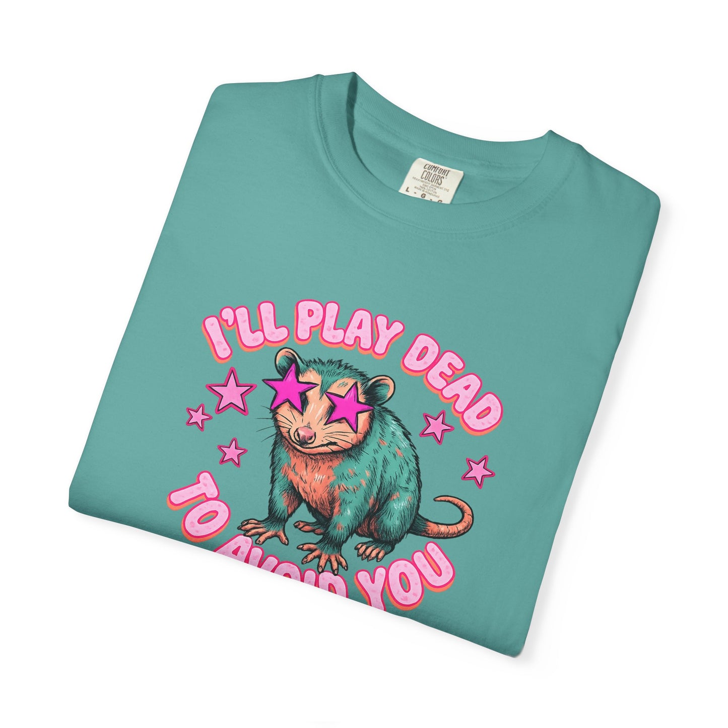 Funny Cat T-Shirt — "I'll Play Dead to Avoid You" Cute Sarcastic Graphic Tee