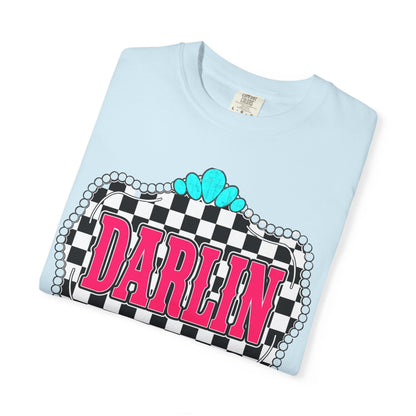 Darlin' Checkerboard Graphic T-Shirt