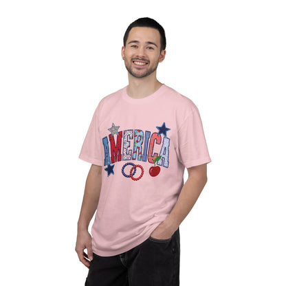 America Graphic T-Shirt — Patriotic Stars & Stripes Tee