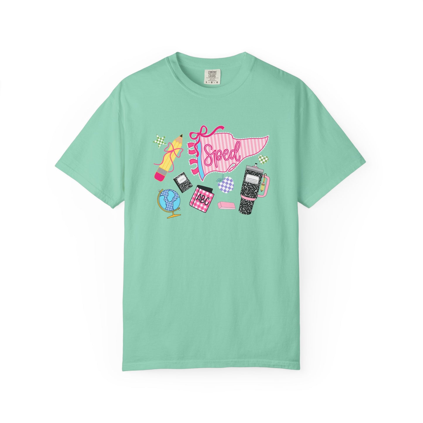 Retro Tech Collage T-Shirt — 'Speed' Graphic Tee for 90s Nostalgia