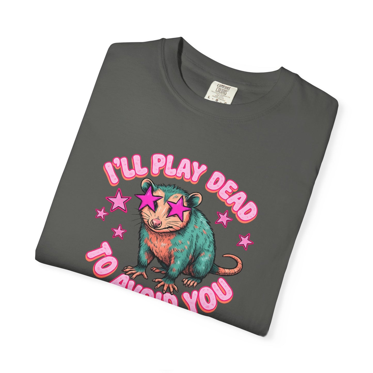 Funny Cat T-Shirt — "I'll Play Dead to Avoid You" Cute Sarcastic Graphic Tee