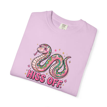 Snake "Hiss Off" Graphic T-Shirt — Retro Cute Reptile Tee