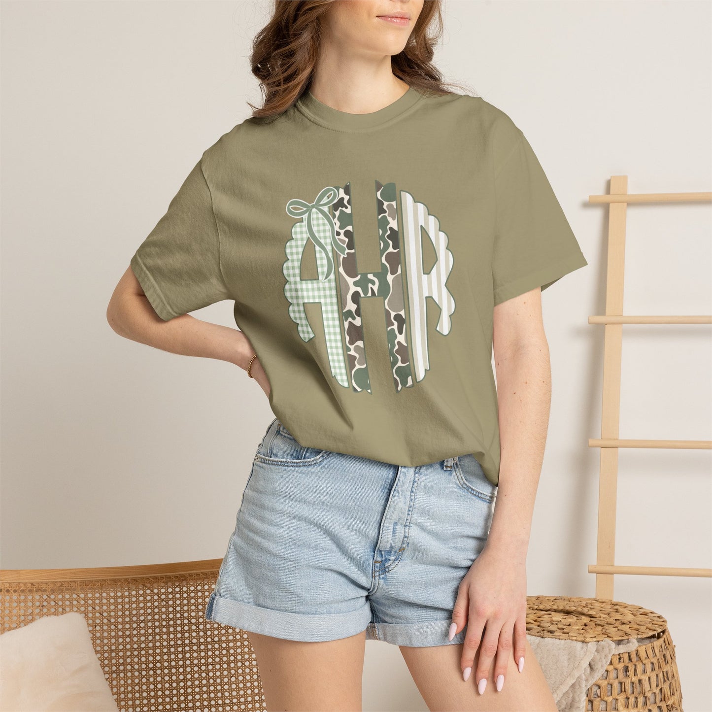 Camo Monogrammed CC Tee