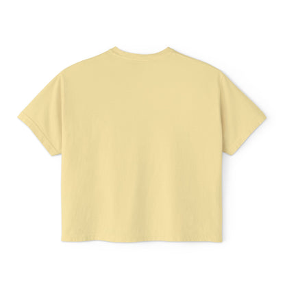 Retro Neon Makeup Graphic Tee — Women's Boxy Tee