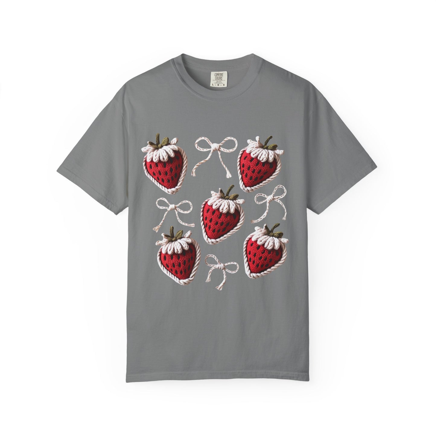 Crochet Strawberries and Bows T-shirt