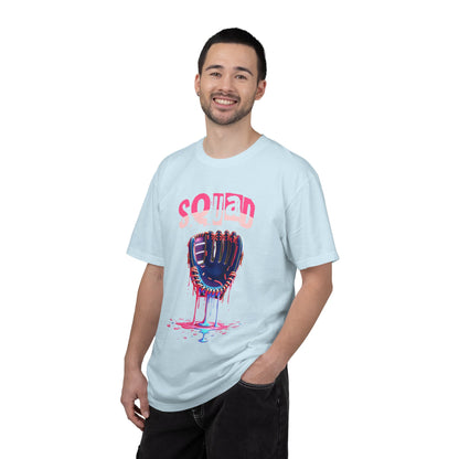 Baseball Glove Drip T-Shirt — "Squad" Graphic Sports Tee