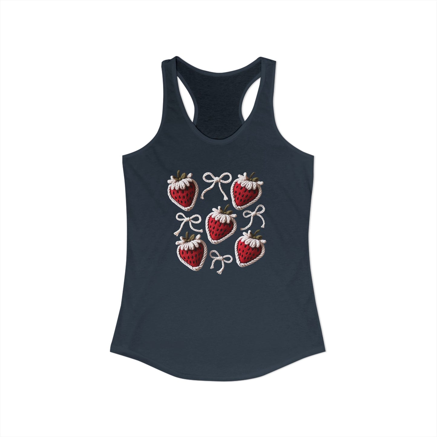 Strawberry yarn Racerback Tank