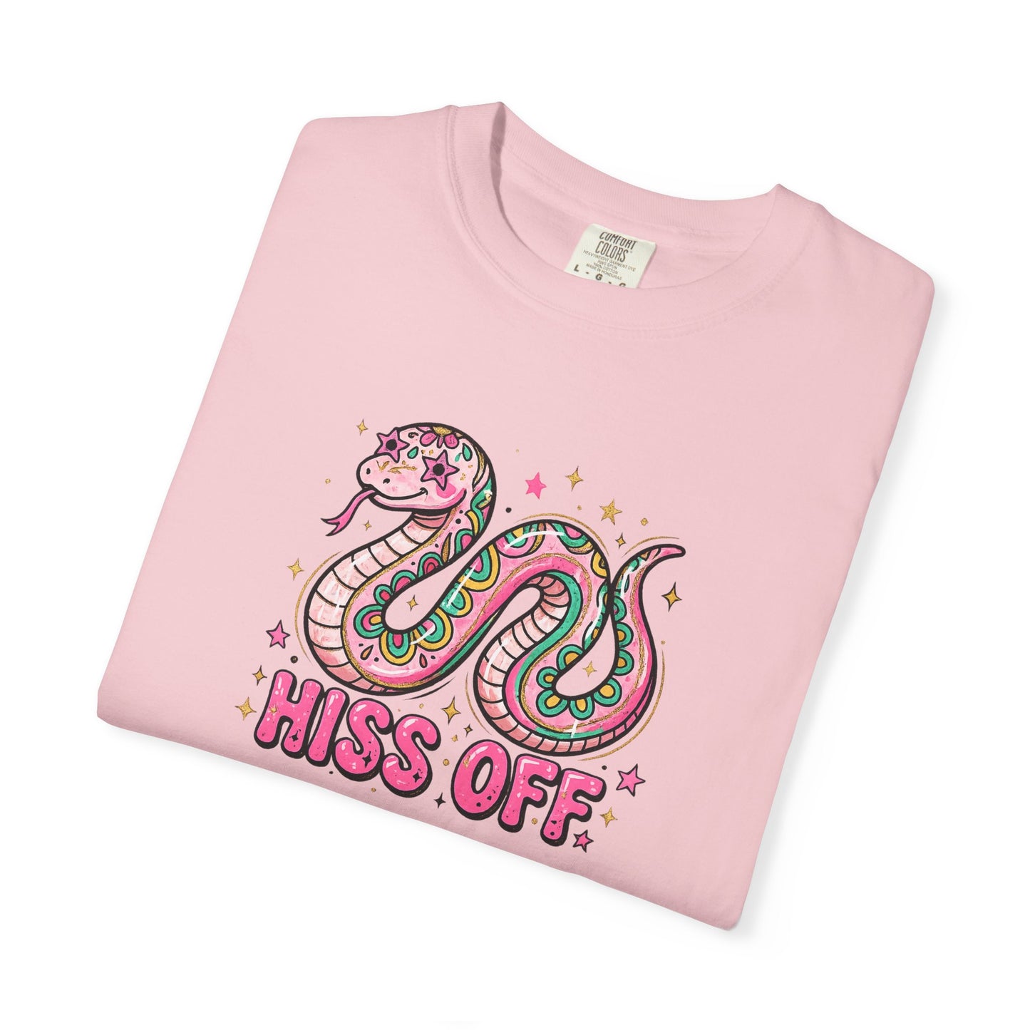 Snake "Hiss Off" Graphic T-Shirt — Retro Cute Reptile Tee