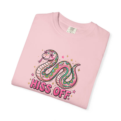 Snake "Hiss Off" Graphic T-Shirt — Retro Cute Reptile Tee