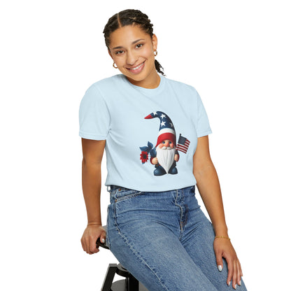 Patriotic Gnome T-Shirt — American Flag 4th of July Tee