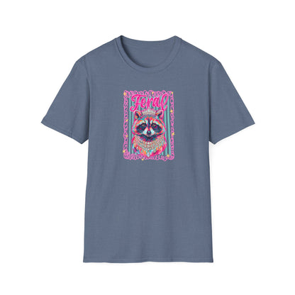 Feral Raccoon Gildan softstyle tshirt