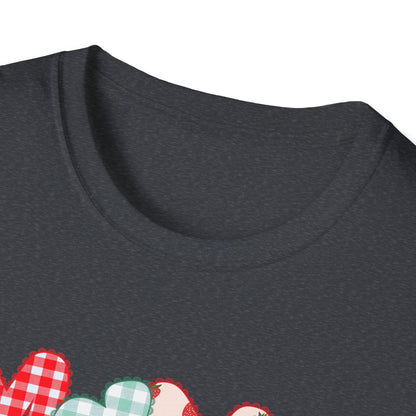 Mama Patterned Patchwork T-Shirt — Floral & Gingham "Mama" Design, Cute Mother's Day Gift