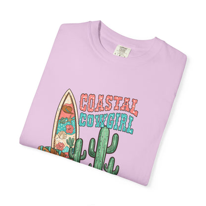 Coastal Cowgirl T-Shirt — Vintage Surf & Cactus Beach Graphic