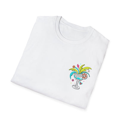T-Shirt — "Tanned and Tipsy" Tropical Cocktail Graphic Tee