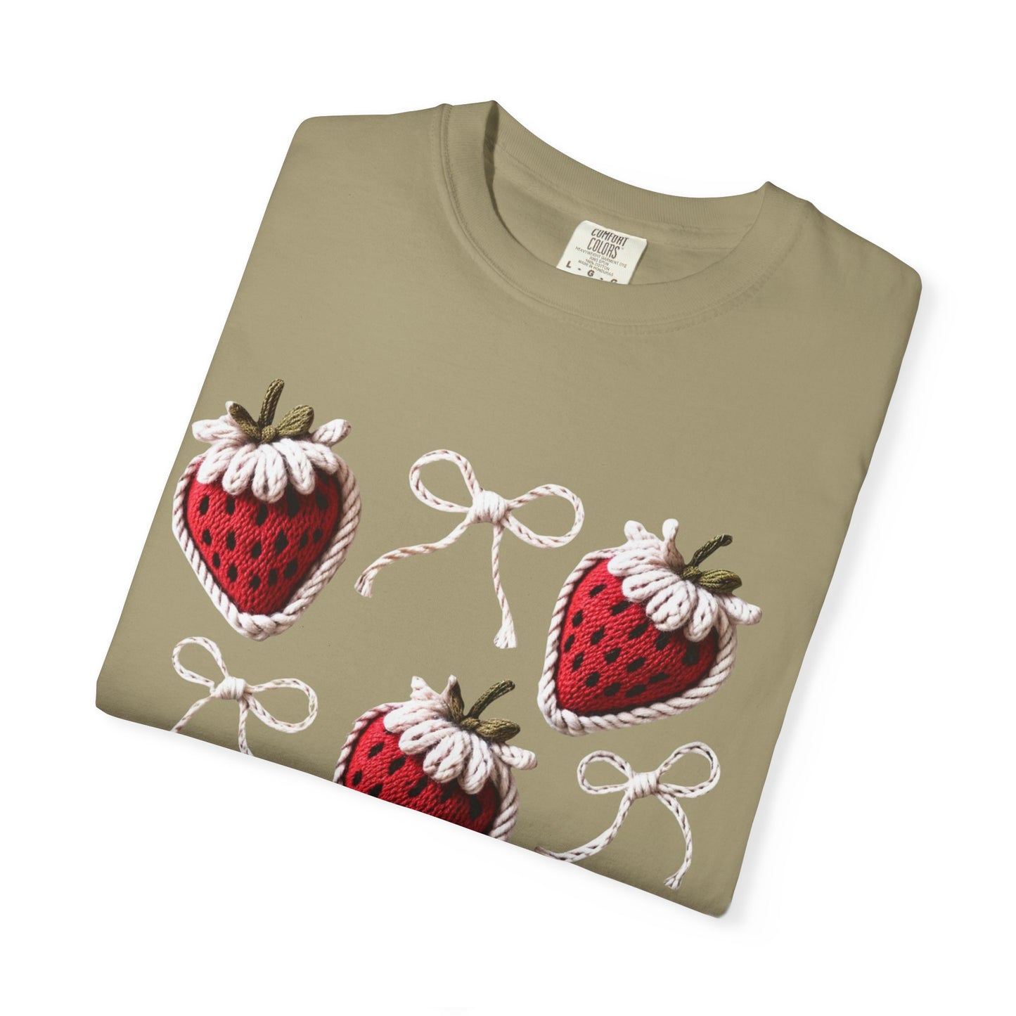 Crochet Strawberries and Bows T-shirt