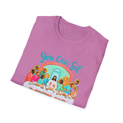 You Can Sit With Us T-Shirt — Inclusive Retro Last Supper Graphic Tee