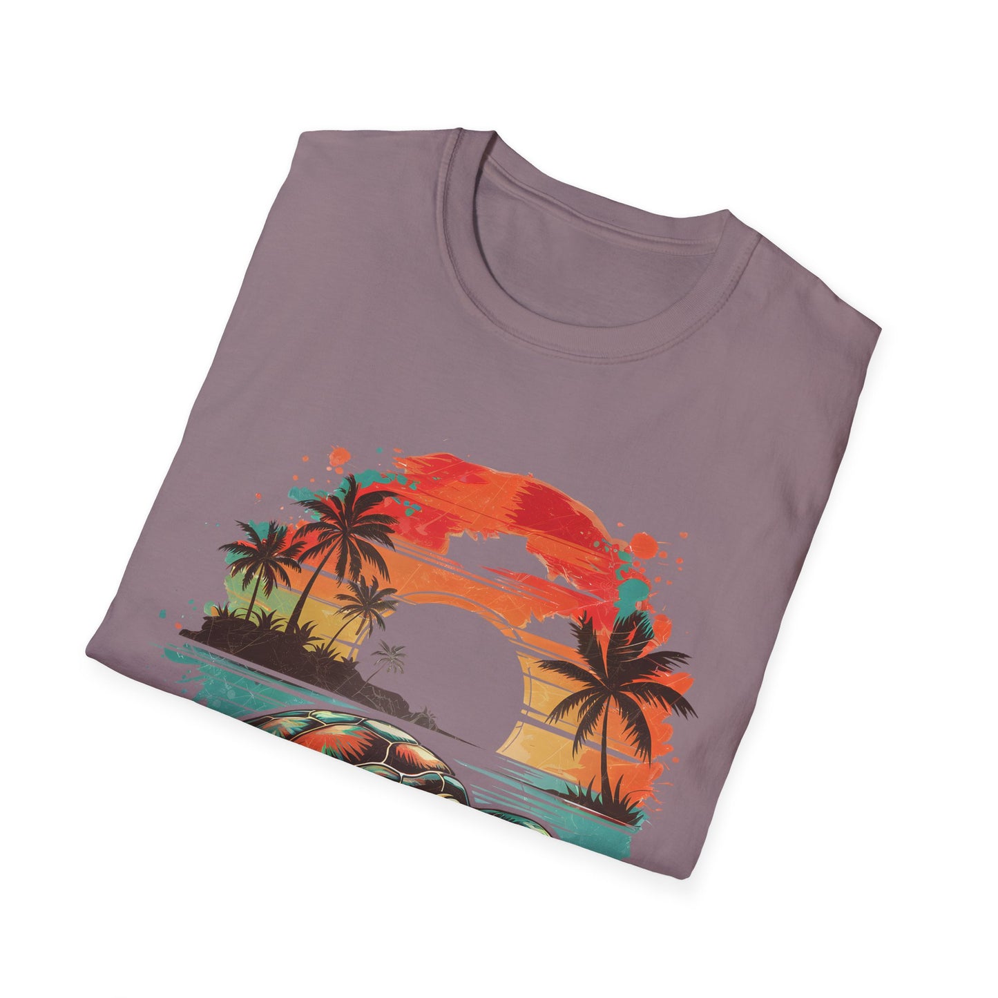 Sea Turtle Sunset T-Shirt — Tropical Beach Graphic Tee